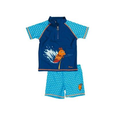 Playshoes tweedelige zwemsuit Muis Aquablauw-86-92