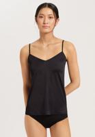 Hanro Dames Satin de Luxe spaghetti-top zwart 071063 - thumbnail