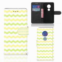 Motorola Moto G7 Play | Telefoon Hoesje | Waves Yellow - thumbnail