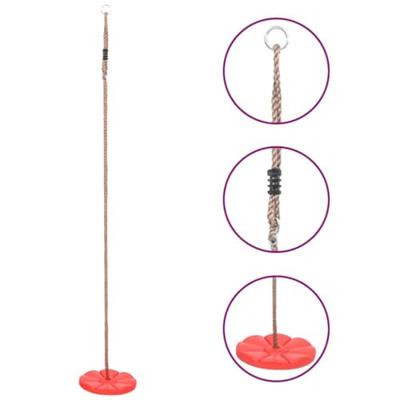 VidaXL Schotelschommel 200 cm rood VidaXL Schotelschommel 200 cm rood