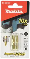 Makita XTT Slagschroefbit PH Lengte 30mm Opname 1/4 Bit maat PH3 - thumbnail