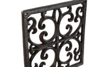 Wandsteun voor hangende bloempotten Home ESPRIT Donkerbruin Ijzer 18 x 17,5 x 18 cm - thumbnail