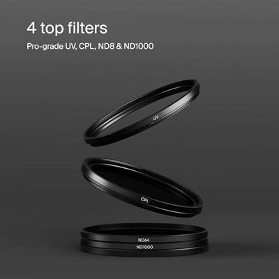 Urth 46mm UV, Circular Polarizing (CPL), ND8, ND1000 Lens Filter Kit (Plus+)