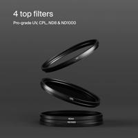 Urth 43mm UV, Circular Polarizing (CPL), ND8, ND1000 Lens Filter Kit (Plus+) - thumbnail