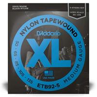 D&apos;Addario ETB92-5 tapewound medium 50-135 basgitaar snarenset - thumbnail