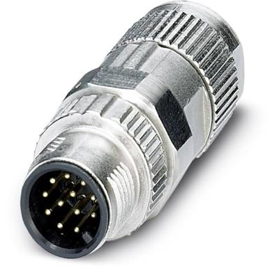 Phoenix Contact 1559592 Sensor/actuator connector, niet geassembleerd M12 Aantal polen (sensoren): 12 Stekker, recht 1 stuk(s) Piece