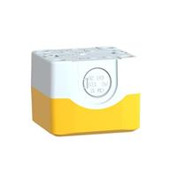 Schneider Electric XALK01 Lege behuizing 1 inbouwplaats (b x h x d) 68 x 68 x 53 mm NOT-HALT Geel, Lichtgrijs 1 stuk(s) - thumbnail