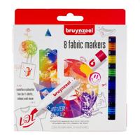 Bruynzeel Textielstiften 8 Stuks - thumbnail