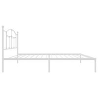Bedframe met hoofdbord metaal wit 100x190 cm - thumbnail