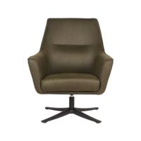 LABEL51 Draaibare Fauteuil 'Tod' Microfiber, kleur Army Green - thumbnail