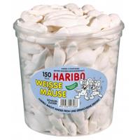 Haribo schuim witte muizen (150 stuks) - thumbnail