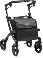 Rollz Flex 2 rollator classic (7,4 kg) | Rollator met grote boodschappentas | Matt Black | Lichtgewicht rollator | 3010RF0012 - thumbnail
