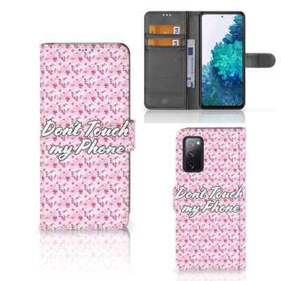 Samsung Galaxy S20 FE Portemonnee Hoesje Flowers Pink DTMP