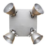 Urban Interiors Stoere spot 'Industrial' 4-lichts, kleur Antique Zink - thumbnail