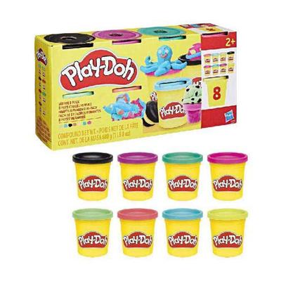 Play-Doh 8 potjes met felle kleuren, potjes van 85 g boetseerklei Play-Doh 8 potjes met felle kleuren, potjes van 85 g boetseerklei
