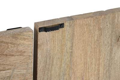 Wanddecoratie Home ESPRIT Natuurlijk Modern Blad van een plant 90 x 3 x 90 cm (9 Onderdelen)