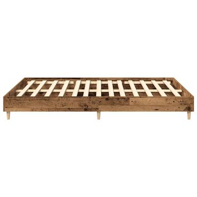 Bedframe zonder matras 140x200 cm spaanplaat bewerkt hout