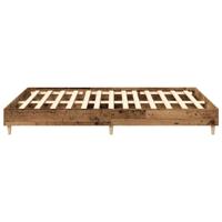 Bedframe zonder matras 140x200 cm spaanplaat bewerkt hout - thumbnail