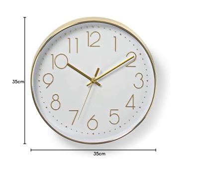 Nedis clwa015pc30sr ronde wandklok diameter 30 cm wit & zilver