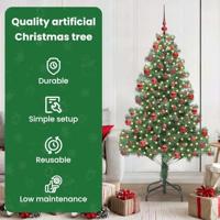VidaXL Kerstboom met 300 led met standaard groen 180 cm pvc - thumbnail