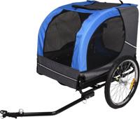 Hondenfietskar Doggy Liner Juultje Blauw 125 x 95 x 72cm Flamingo Blauw - thumbnail