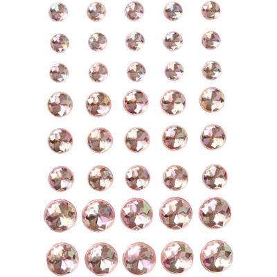 Creativ Company Strasstenen, afm 6+8+10 mm, roze, 40 stuk/ 1 doos