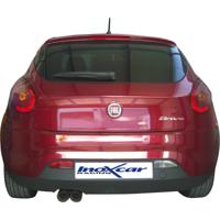 InoxCar uitlaat passend voor Fiat Bravo 1.4 T-Jet Sport (150pk) 2007- 2x80mm Racing IXFIBR06RA - thumbnail