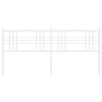 Hoofdbord 193 cm metaal wit - thumbnail