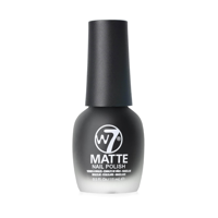 W7 Nagellak - 55 Matt Black 15 ml - thumbnail