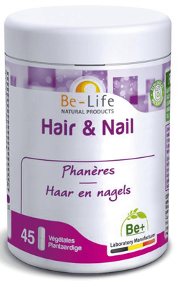 Be-Life Hair & Nail Voedingssupplement Haar en Nagels 45 Capsules