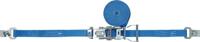 Promat/Tecwerk Sjorband | DIN 12195-2 | lengte 4 m breedte 25 mm | met ratel + plaat haak met zekering | LC omdr. 1500 daN - 4000365131 - thumbnail