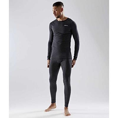 Core Merino Wol - Thermoshirt heren Lange mouw - Ronde hals - Warme baselayer trui