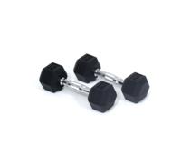 Core Power Rubber Hex Dumbbells - 3 kg (per paar) - thumbnail