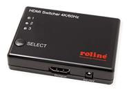 ROLINE 4K HDMI Switch, 3-voudig - thumbnail