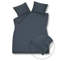 Vandyck Purity 87 Uni Satin nightblue dekbedovertrek - thumbnail