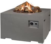 Cocoon vuurtafel vierkant taupe - thumbnail