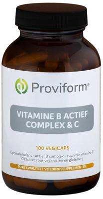 Vitamine B actief complex & C 100 Vegetarische capsules