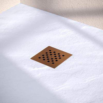 Brauer Afvoerrooster Voor Douchebak - Geborsteld Koper