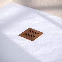 Brauer Afvoerrooster Voor Douchebak - Geborsteld Koper - thumbnail