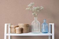 Dutch Wallcoverings Asperia - Uni - Roze/Beige - thumbnail