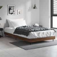 Bedframe zonder matras bewerkt hout bruin eikenkleur 90x200 cm - thumbnail