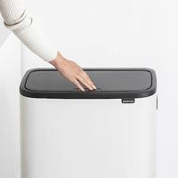 Brabantia Bo touch bin hi 2x30 liter white - thumbnail