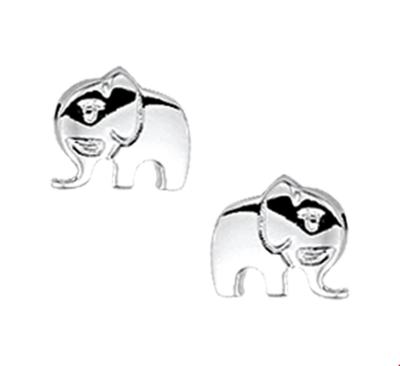 TFT Oorknoppen Olifant Zilver Gerhodineerd Glanzend