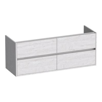 Brauer Adore - Onderkast - 140 cm - met 4 Softclose Lades Greeploos en 2 Sifon Uitsparingen - Forest Seashell