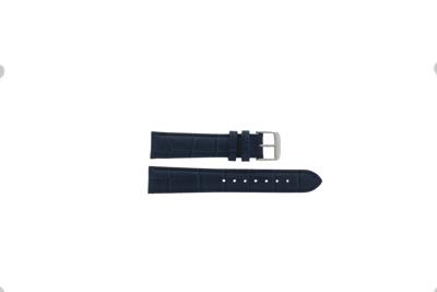 Horlogeband Universeel 805R.05 Leder Blauw 20mm