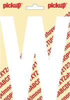 Plakletter Nobel Sticker letter W wit Pickup - Pickup - thumbnail