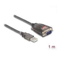 Delock USB 2.0 Adapter [1x USB-A 2.0 stekker - 1x RS232-stekker] 61400 1 m - thumbnail