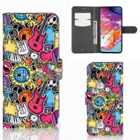 Samsung Galaxy A70 | Wallet Case | met Pasjes | Punk Rock - thumbnail