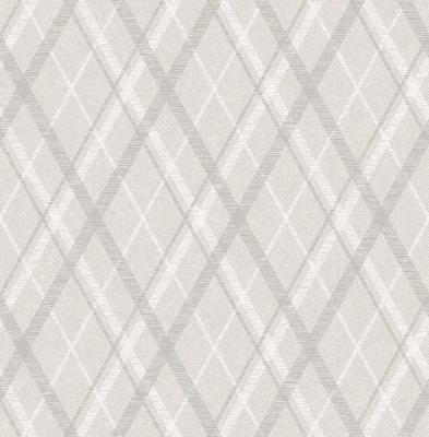 Dutch Wallcoverings Sauvage Ruit - Grijs