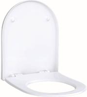 Geberit Acanto wczitting slim wrap over antibacterieel scharnieren verchroomd wit 500604012 - thumbnail